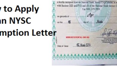 How to Apply for an NYSC Exemption Letter